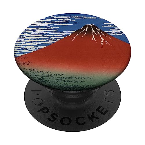 Fuji, Berge bei klarem Wetter von Katsushika Hokusai PopSockets mit austauschbarem PopGrip von RelaxArtWorld