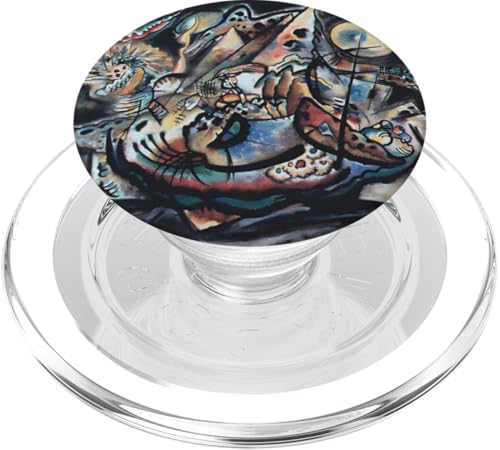 Graues Oval von Wassily Kandinsky (1917) PopSockets PopGrip für MagSafe von RelaxArtWorld