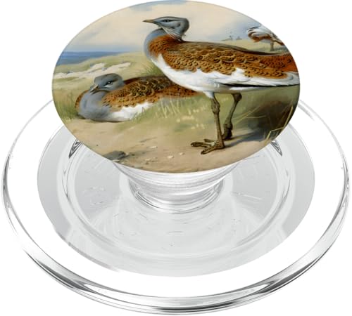 Großtrappen von Archibald Thorburn (1925) PopSockets PopGrip für MagSafe von RelaxArtWorld