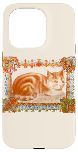 Ingwerkatze in Dekoration von L. Wain Hülle für iPhone 15 Pro Ingwerkatze in Dekoration von L. Wain Hülle für iPhone 15 Pro von RelaxArtWorld