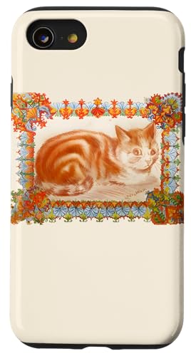 Ingwerkatze in Dekoration von L. Wain Hülle für iPhone SE (2020) / 7 / 8 von RelaxArtWorld
