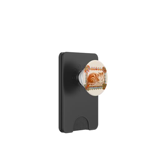 Ingwerkatze in Dekoration von L. Wain PopSockets PopWallet für MagSafe Ingwerkatze in Dekoration von L. Wain PopSockets PopWallet für MagSafe von RelaxArtWorld