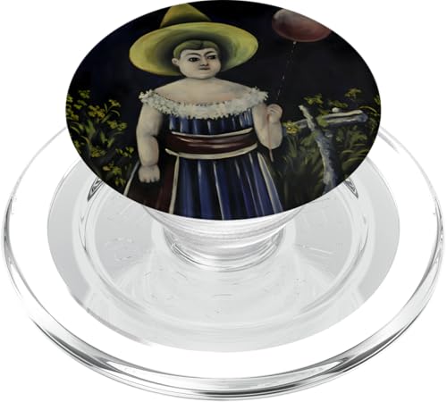 Mädchen mit Ball von Niko Pirosmani PopSockets PopGrip für MagSafe von RelaxArtWorld