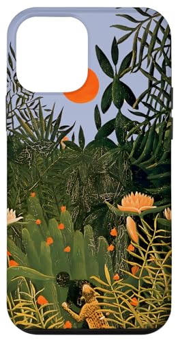 Mann von Henri Rousseau angegriffen (1910) Hülle für iPhone 12 mini von RelaxArtWorld