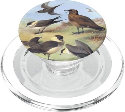 Richardson's, Great and Pomarine Skua von Archibald Thorburn PopSockets PopGrip für MagSafe von RelaxArtWorld