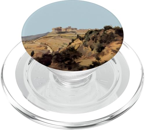 Voltarra das Schloss von Camille Corot (1834) PopSockets PopGrip für MagSafe von RelaxArtWorld