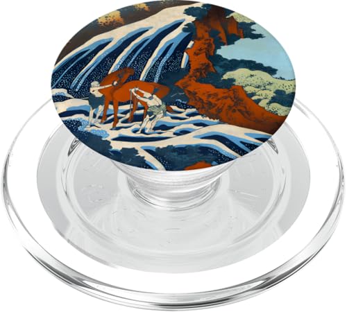 Wasserfall bei Yoshino in Washu von Katsushika Hokusai PopSockets PopGrip für MagSafe von RelaxArtWorld