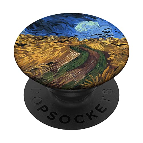 Wheatfield mit Krähen von Vincent Van Gogh PopSockets mit austauschbarem PopGrip Wheatfield mit Krähen von Vincent Van Gogh PopSockets mit austauschbarem PopGrip von RelaxArtWorld