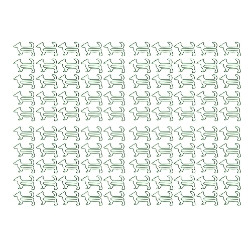 100Pcs Animal Paper Clips | Metal Electroplating Planner Clips with Storage Box | Cute Office Supplies for Documents/Scrapbooking/School | Sturdy & Secure Grip (Green) von Reliant Jazzy