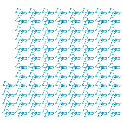 100pcs Katzenpapierclips | Niedliche Kätzchenform & Hollow Design | Starke Metallklemmen für Büro/Schule/Zuhause | Resilient Papierklammern mit lustigem Design (Blue) von Reliant Jazzy