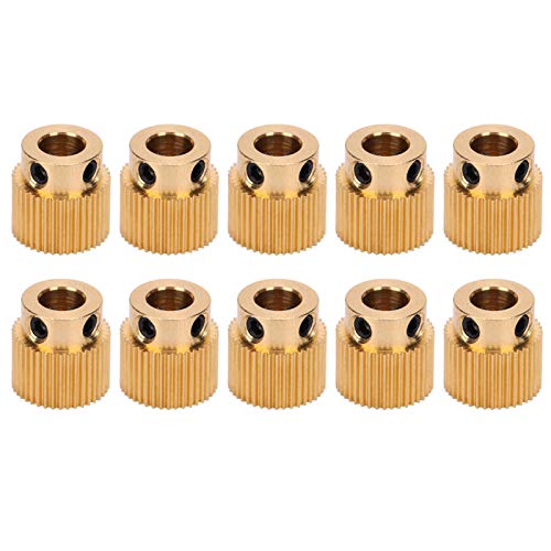 10pcs 40 Tooth Brass Drive Gear for 3D Printer Extruder | Enhanced Material Gear Wheel | Replacement for Ender3 / 3s / V2 / 5 & CR10 / 10s / V2 | Sturdy Extrusion Gear 10pcs 40 Tooth Brass Drive Gear for 3D Printer Extruder | Enhanced Material Gear Wheel | Replacement for Ender3 / 3s / V2 / 5 & CR10 / 10s / V2 | Sturdy Extrusion Gear von Reliant Jazzy