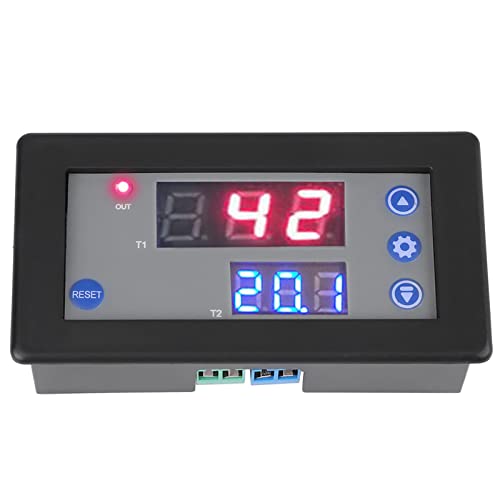 12V Timing Delay Relay Module | Digital LED Dual Display Cycle Timer | 0-999s / m/h Adjustable | 18 Modes for Delay/Timing/Cycle | 10A 1500W Capacity 12V Timing Delay Relay Module | Digital LED Dual Display Cycle Timer | 0-999s / m/h Adjustable | 18 Modes for Delay/Timing/Cycle | 10A 1500W Capacity von Reliant Jazzy