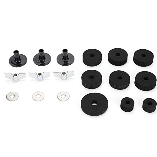 18 Pcs Drum Cymbal Felt Kit | Stable Grip High Hat Holder Cup Felt for Drum Set | Cymbal Protector/Sound Enhancer | Sturdy PVC Material, Standard Size 8-10mm 18 Pcs Drum Cymbal Felt Kit | Stable Grip High Hat Holder Cup Felt for Drum Set | Cymbal Protector/Sound Enhancer | Sturdy PVC Material, Standard Size 8-10mm von Reliant Jazzy