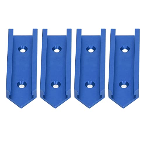 4pcs t Track -Anschluss 100mm | Aluminiumlegierung Universal Woodworking Tool | Für elektrische kreisförmige Sägen -Flip -Tisch/DIY -Zubehör | 30 mm Breite, 1,18 Zoll (Blue) von Reliant Jazzy