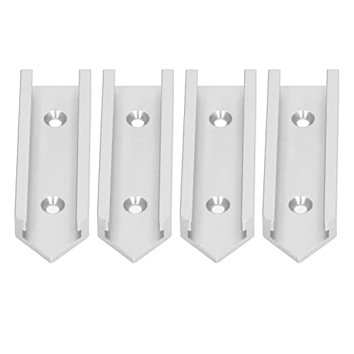 4pcs t Track -Anschluss 100mm | Aluminiumlegierung Universal Woodworking Tool | Für elektrische kreisförmige Sägen -Flip -Tisch/DIY -Zubehör | 30 mm Breite, 1,18 Zoll (Silver) von Reliant Jazzy