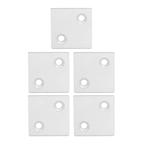 8080 Double Slot End Caps | 5Pcs Aluminum Alloy End Covers for 3D Printer/CNC Router/Beam Cutter | Anodized Finish, Easy to Install (Silver) von Reliant Jazzy