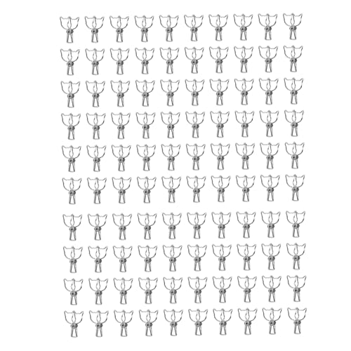 Cat Paper Clips 100pcs | Cute Cartoon Metal Hollow Tail Clips | Strong Clamping Force Paper Clamps for Office/School/Home | Sturdy & Reusable (Silver) von Reliant Jazzy
