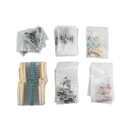Electronic Components Kit | 1220pcs LED Diodes/Transistors/Capacitors/Resistors Assortment | Accurately Sorted for Electronics Projects/Repairs Electronic Components Kit | 1220pcs LED Diodes/Transistors/Capacitors/Resistors Assortment | Accurately Sorted for Electronics Projects/Repairs von Reliant Jazzy