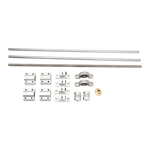 Linear Motion Kit | 304 Edelstahl -Führungsstange & Lager | STRAY -Getriebe für 3D -Drucker/CNC -Maschinen | 8 mm Wellendurchmesser mit SC8UU -Schiebereglern und T8X8 -Schraube Linear Motion Kit | 304 Edelstahl -Führungsstange & Lager | STRAY -Getriebe für 3D -Drucker/CNC -Maschinen | 8 mm Wellendurchmesser mit SC8UU -Schiebereglern und T8X8 -Schraube von Reliant Jazzy