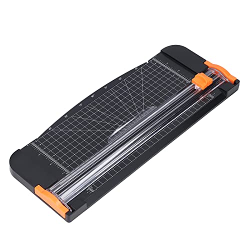 Papierschneider für Standardpapier | Multi -Winkel -Schneiden und Klappherrscher | Kohlenstoffstahlkomponente für Papier/Telefonfilm/Kunststoff | 15 -Zoll -Handbuchschneider (Black) von Reliant Jazzy