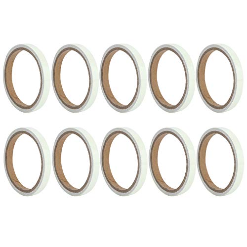 Reliant Jazzy 10pcs Luminous Tape | Kleberleuchtungsaufkleber für Nachtsichtbarkeit/Bühnenmarkierung/Wohnkultur | Schutz und erweiterter Glühen | 12 Stunden ununterbrochen Glanz (1cmx3m) von Reliant Jazzy