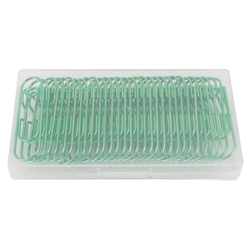 Stainless Steel Pen Clips | 30PCS Multipurpose Metal Clips for Notebooks/Diaries/Planners | Rustproof Pen Holder & Bookmark with Storage Case (Green) von Reliant Jazzy