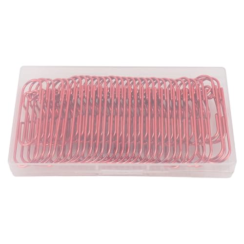 Stainless Steel Pen Clips | 30PCS Multipurpose Metal Clips for Notebooks/Diaries/Planners | Rustproof Pen Holder & Bookmark with Storage Case (Red) von Reliant Jazzy