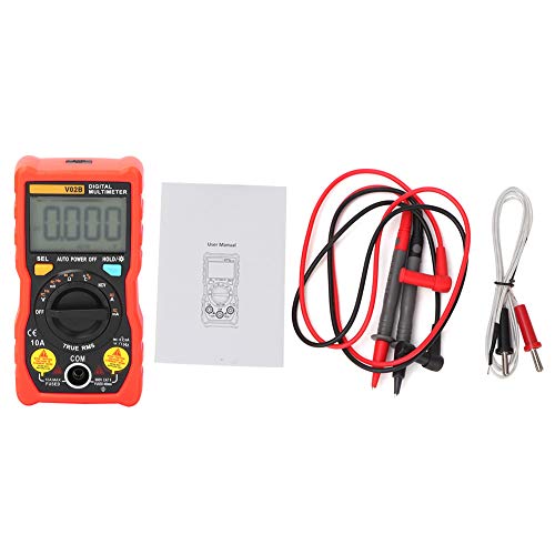 V02B Analog Digital Transistor Tester | Performance Auto - Range Multimeter für Elektronik/Schaltkreise/Heimattäte | 4000 Zählungen mit Hintergrundbeleuchtung und Taschenlampe (Red) von Reliant Jazzy