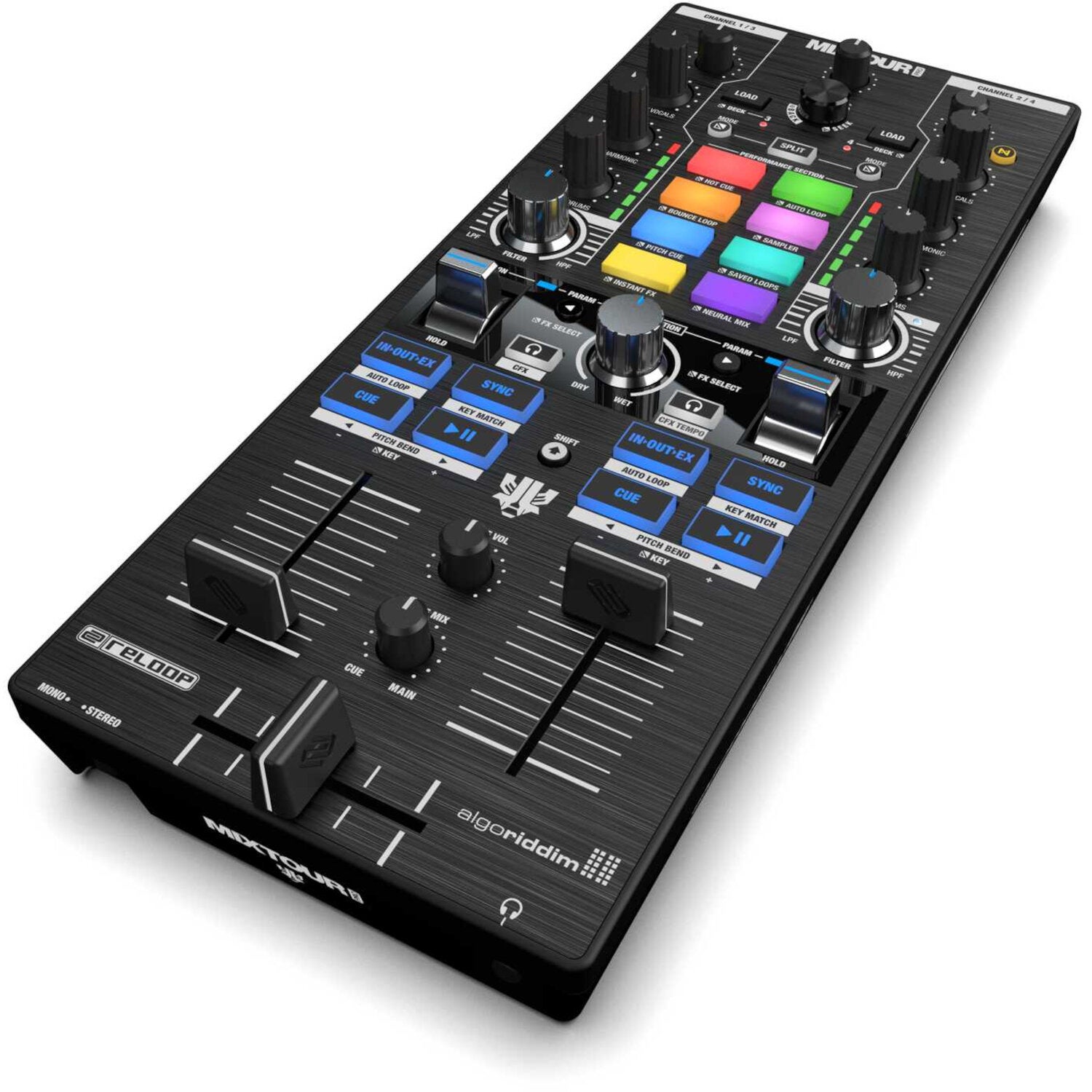 Reloop Mixtour Pro Portable 4-deck DJ Controller for Algoriddim von Reloop