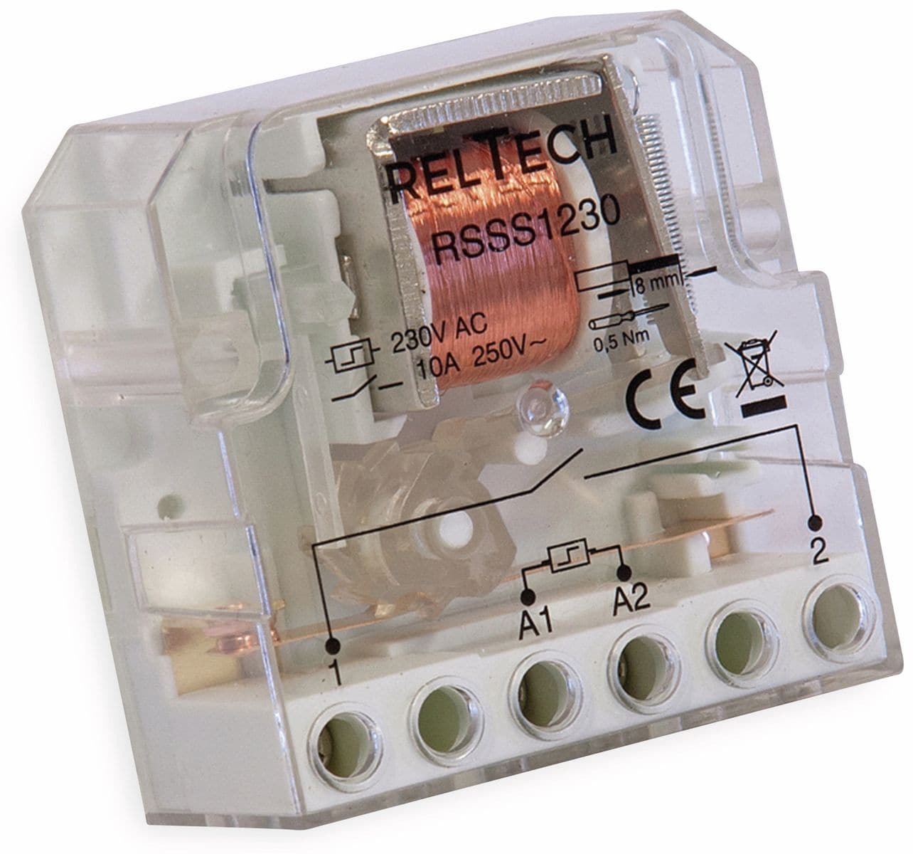 RELTECH Stromstoss-Schalter RSSS1230, 10A/230V, 1 Schließer von Reltech