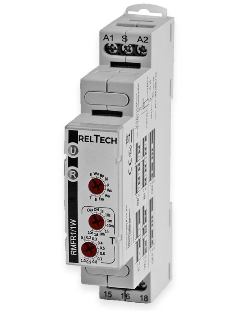 RELTECH Zeitrelais RMFR1, 1 Wechsler, 10 Funktionen von Reltech