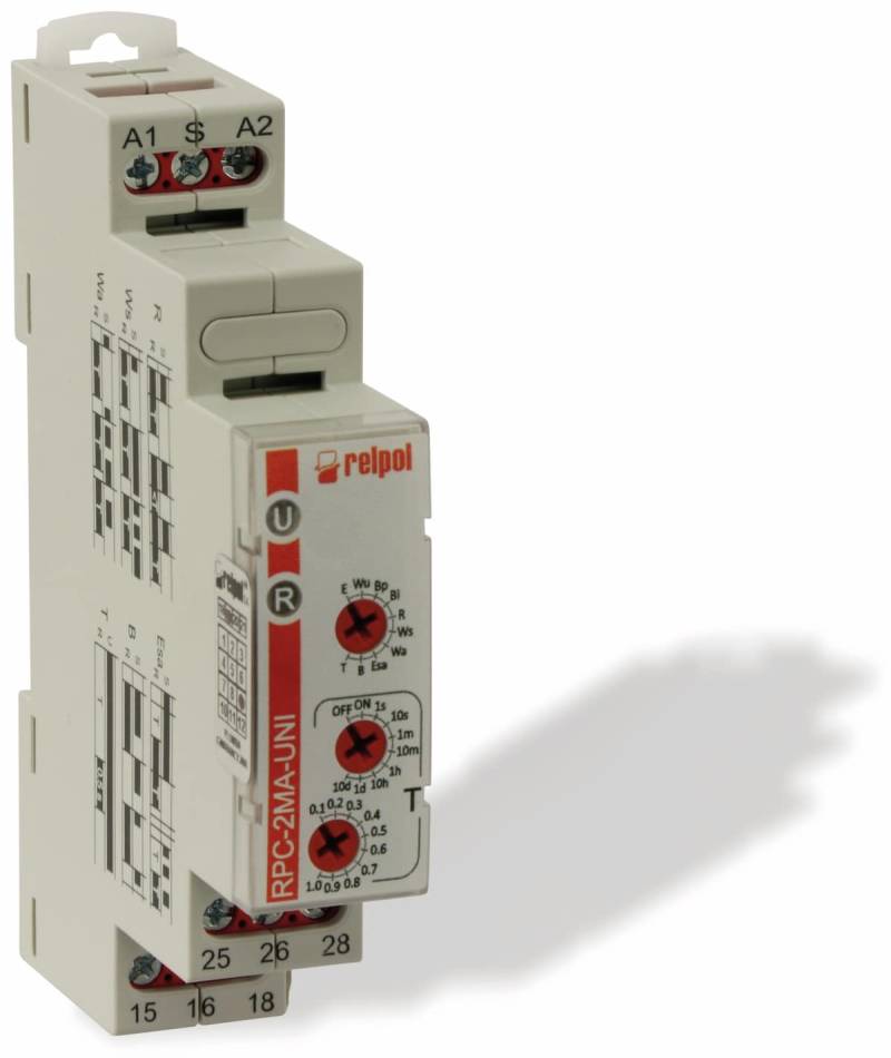 RELTECH Zeitrelais RMFR2, 2 Wechsler, 10 Funktionen von Reltech