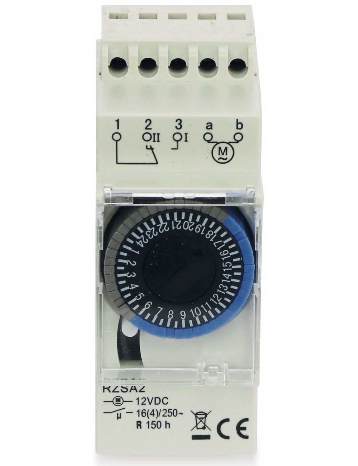 RELTECH Zeitschaltuhr RZSA2, 12 V-, DIN-Schiene, Analog RELTECH Zeitschaltuhr RZSA2, 12 V-, DIN-Schiene, Analog von Reltech