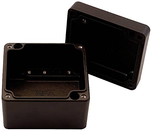 Reltech EfaBox 128-000-356 Universal-Gehäuse 75 x 80 x 57 Aluminium pulverbeschichtet Schwarz 1St. von Reltech
