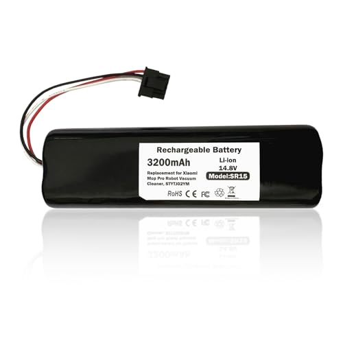 Remate Ersatzakku für Xiaomi Mi Mop Pro, Mi Robot Vacuum Mop Pro für XIAOMI (Mijia) Kehr-und Wischmaschine STYTJ02YM 14.8V 3200mAh Li-Ion von Remate