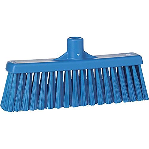 Vikan 31663 Medium Sweep Floor Broom Head, Polypropylene Block, 12-1/4" Polyester Bristle, Blue von Vikan