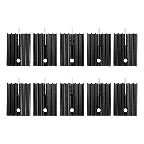 Remingtape 10 Stueck 21x15x11mm Schwarz Aluminium Kuehlkoerper Fuer TO-220 MOSFET-Transistoren Remingtape 10 Stueck 21x15x11mm Schwarz Aluminium Kuehlkoerper Fuer TO-220 MOSFET-Transistoren von Remingtape