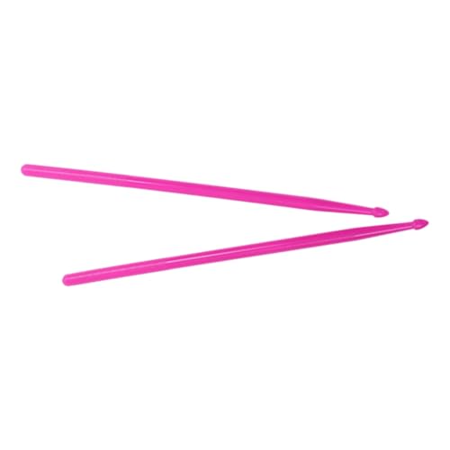 Remingtape 2 Stück Drumming Performance Sticks Nylon Glow Drumsticks Bühnenkünstler Schlagzeuger Geschenk Drumsticks (Pink) von Remingtape