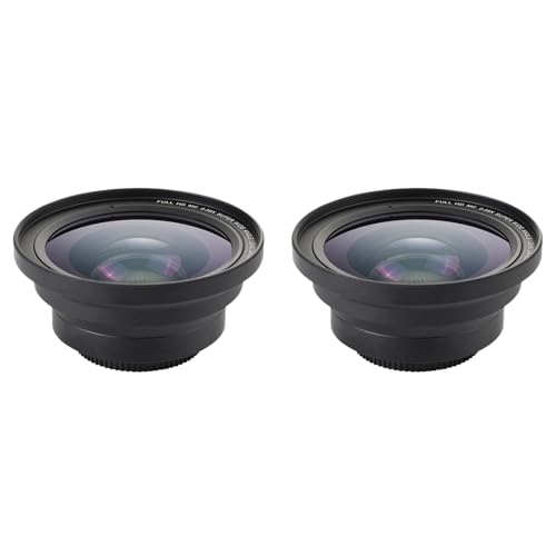 Remingtape 2X Professionelles 37 mm Makro + 72 mm Weit Objektiv 0,39 Fach Full Hd für 4K Camcorder von Remingtape