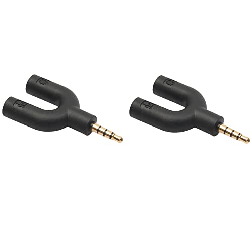 Remingtape 2X U Typ Adapter Dual 3,5 mm Kopfhörer Stecker Audio Kabel Splitter Mikrofon 2 Im 1 Schwenk Anschluss für Android von Remingtape