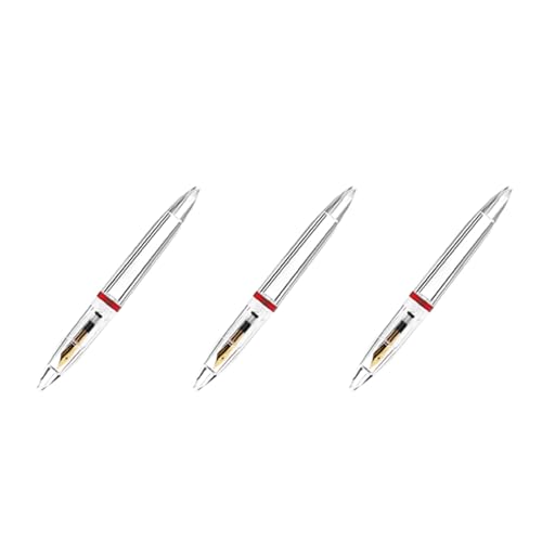 Remingtape 3Stück 0,5Mm FüLlfeder Halter mit Pipette Hohe KapazitäT Transparente Stifte BüRo Schulbedarf für Studenten Schreiben Geschenke Schreibwaren Rot von Remingtape