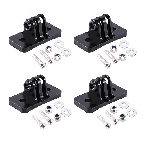 Remingtape 4X CNC Fallschirm Helm Fixed Mounts Fuer Hero 1 2 3 3+ 4 5 Sitzung / / SJ/GitUp Sport Kamera Schwarz von Remingtape