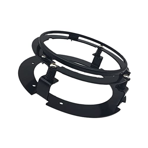 Remingtape 5,75 Schwarz Auto Motorräder Scheinwerfer Runde Montagehalterung Geeignet für Touring Softail Scheinwerferadapter von Remingtape