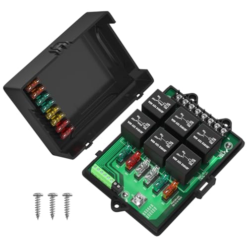 Remingtape Neue RB-R6F6-3 Auto-Relaisbox, Modifizierte Buchse, Auto-Anschlusskasten, Sicherung, 12 V, Universeller Kfz-Sicherungskasten Remingtape Neue RB-R6F6-3 Auto-Relaisbox, Modifizierte Buchse, Auto-Anschlusskasten, Sicherung, 12 V, Universeller Kfz-Sicherungskasten von Remingtape