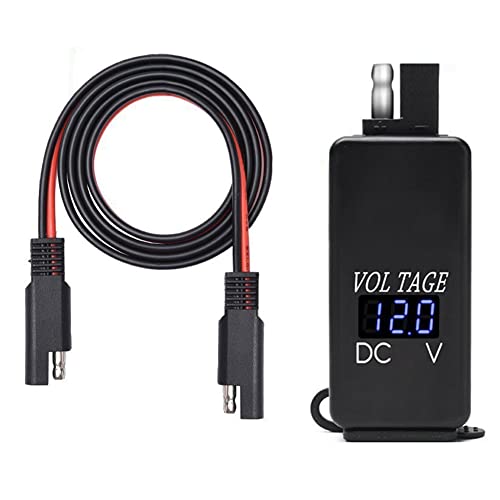 Remingtape SAE-Zu-USB-Adapter mit Voltmeter Motorrad-Schnelltrennstecker mit Wasserdichtem Dual-USB-LadegeräT für Smartphones Remingtape SAE-Zu-USB-Adapter mit Voltmeter Motorrad-Schnelltrennstecker mit Wasserdichtem Dual-USB-LadegeräT für Smartphones von Remingtape