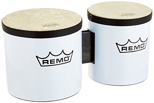 Remo BG-5300-00 Festival Bongo Trommel, 15,2 cm - 17,8 cm, Weiß von Remo