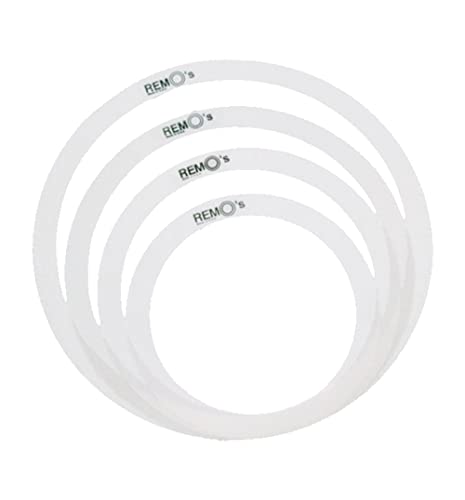 Remo Dämpfungsringe, 25,4 cm (10 Zoll), 30,5 cm (12 Zoll), 33 cm (13 Zoll), 40,6 cm (16 Zoll) von Remo