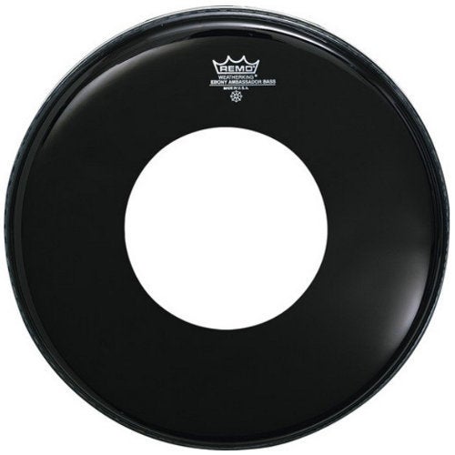 Remo ES-1026-CH 26" Ambassador Ebony Bassdrumfell mit Center Hole Remo ES-1026-CH 26" Ambassador Ebony Bassdrumfell mit Center Hole von Remo
