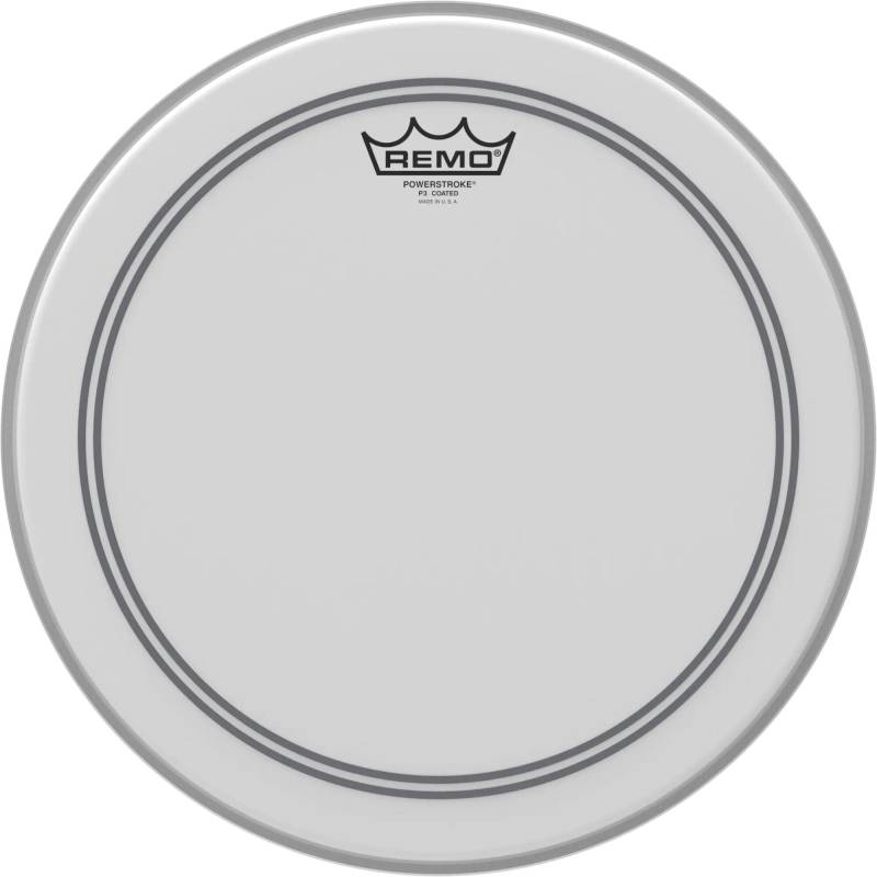 Remo P3-0114-BP Powerstroke 3 Ambassador 14 Zoll, aufgeraut, weiß von Remo