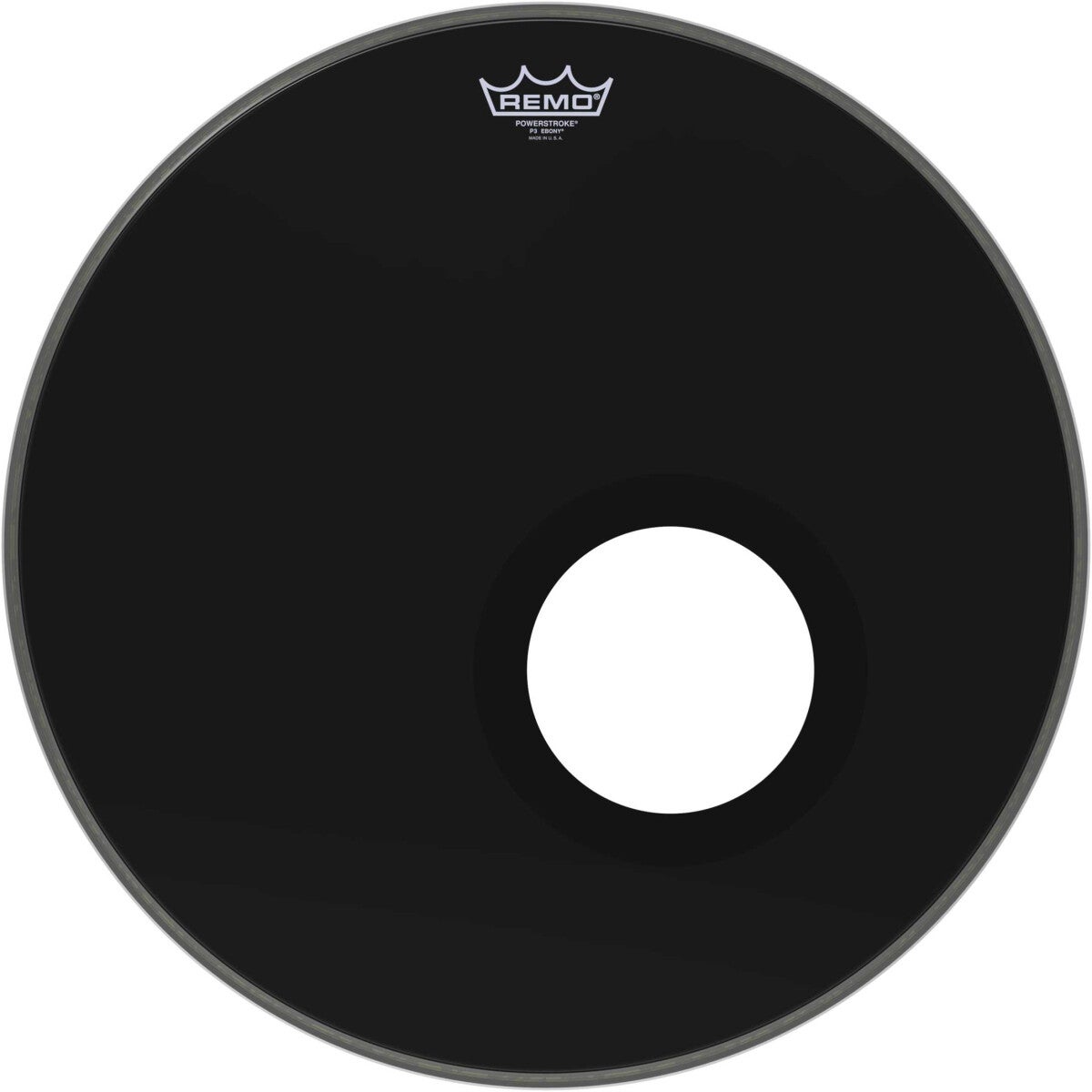 Remo P3-1020-ES-DM Powerstroke P3 Ebony Resonant Drumhead, 20-inch Remo P3-1020-ES-DM Powerstroke P3 Ebony Resonant Drumhead, 20-inch von Remo